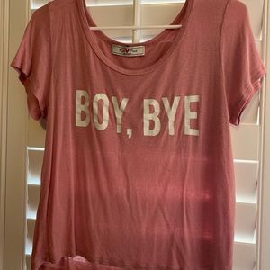 Light pink Boy Bye blouse